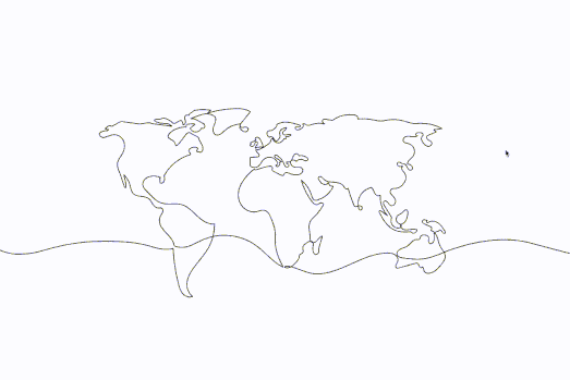 Animation of an interactive map interaction