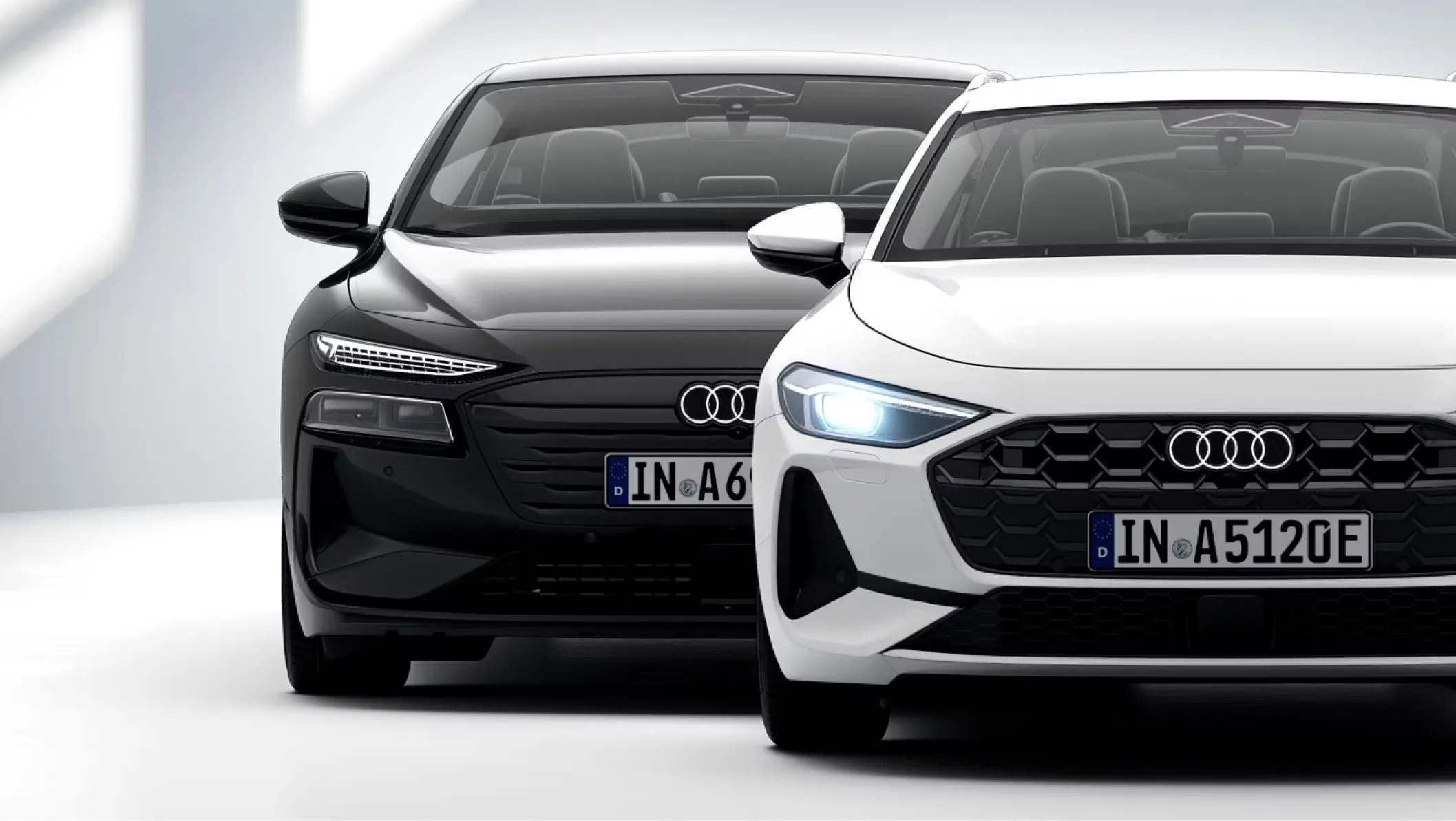 AI-generierte Collage zweier Audi-Modelle