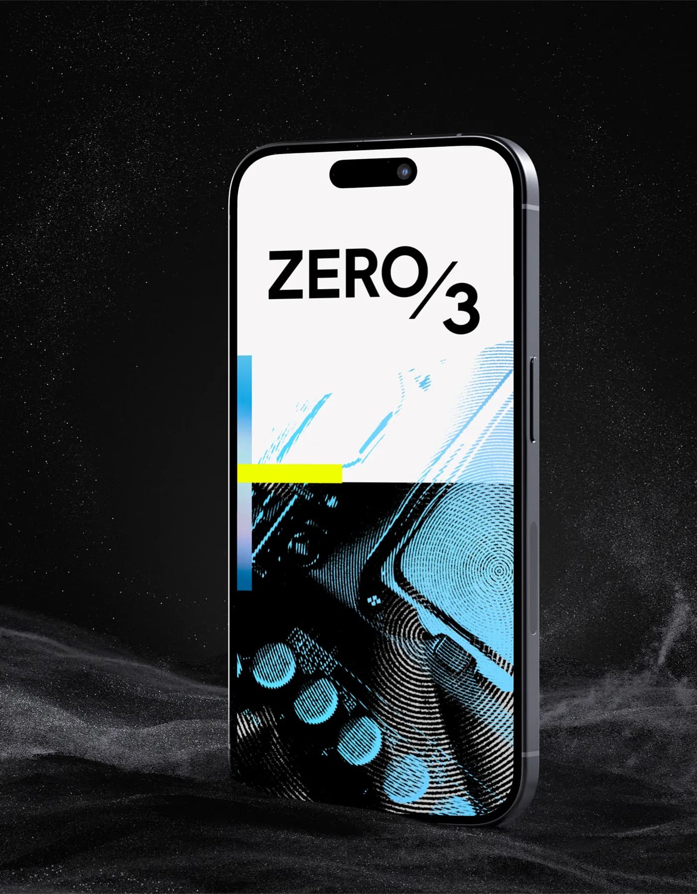 zerothird design element — blue detail